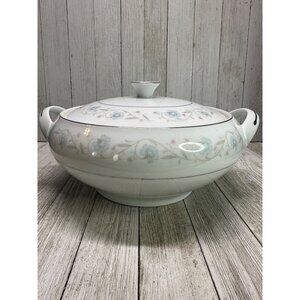 Vintage English Garden Fine China Casserole Soup Serving Dish with Lid #1221